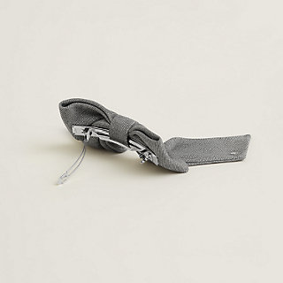 【大きめリボンが可愛い♪】HERMES ヘアクリップ Karma Twill karma-twill-hair-clip--251025G